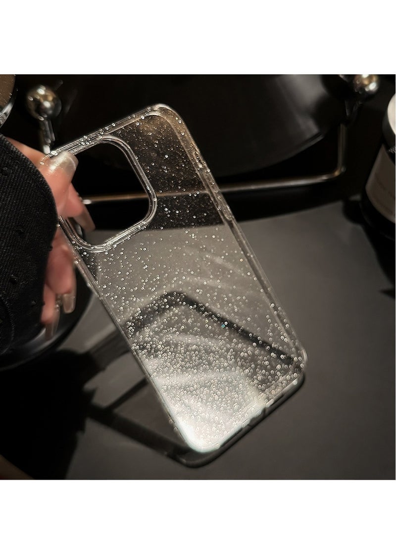 iPhone 16 Pro Transparent Glitter Case – Customizable TPU Soft Shell, Shockproof & Anti-Fingerprint - Image 1