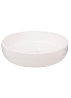 LOFT DOLOMITE,SALAD BOWL WITH STAND,D29.5XH10CMS,WHITE WITH METAL STAND-196308  - Image 3