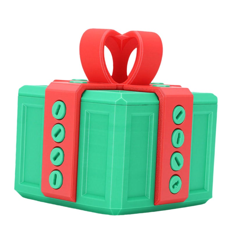 Black Red Interactive Puzzle Gift Box Reusable Storage Case for Cash Birthday Xmas - Image 2