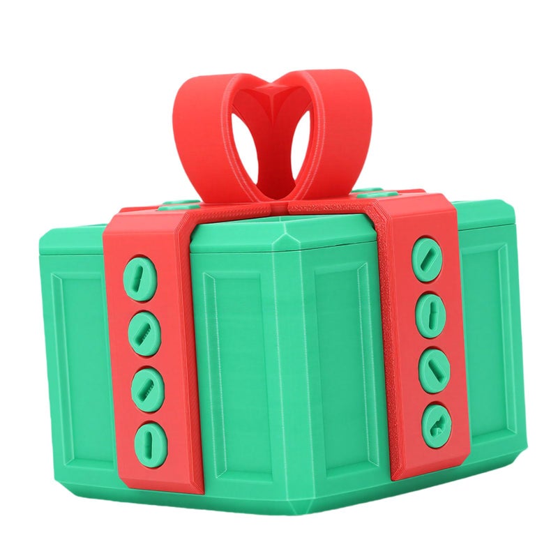 Black Red Interactive Puzzle Gift Box Reusable Storage Case for Cash Birthday Xmas - Image 3