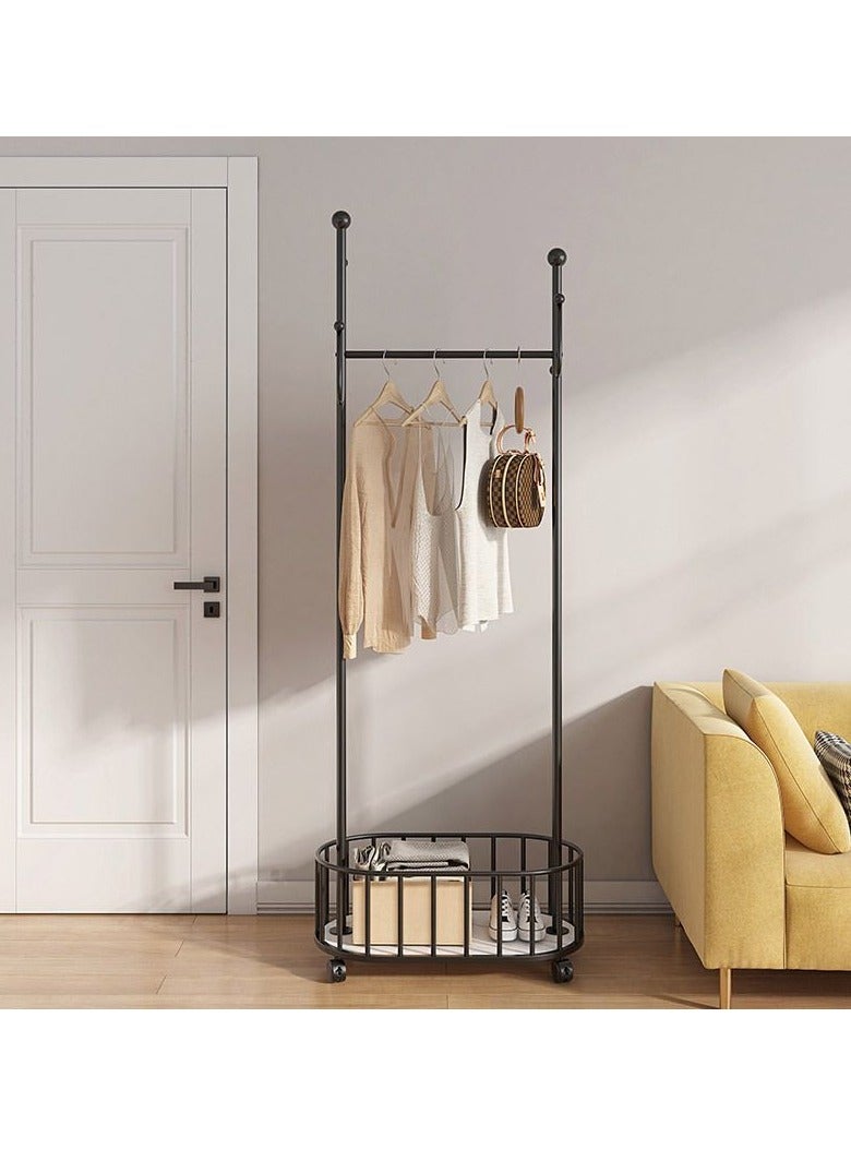 Beauenty Modern Coat Rack Living Room Furniture Mobile Clothes Rack on Wheels Bedroom Furniture Metal  - Image 4