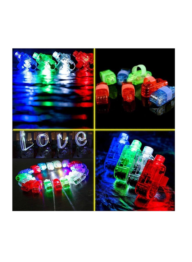 MIBOTE 83Pcs Led Light Up Toys Party Favors Glow in the Dark Party Supplies for Kid Adults Halloween with 50 Finger Lights 8 Jelly Rings 5 Flashing - Image 5