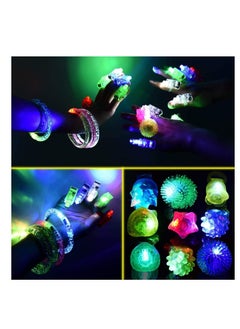 83Pcs Led Light Up Toys Party Favors Glow in the Dark Party Supplies for Kid Adults Halloween with 50 Finger Lights 8 Jelly Rings 5 Flashing - pzsku/ZC5142D1A482A76A19C3EZ/45/_/1690372287/bf97d8d2-0d91-4158-a560-e489acd00487