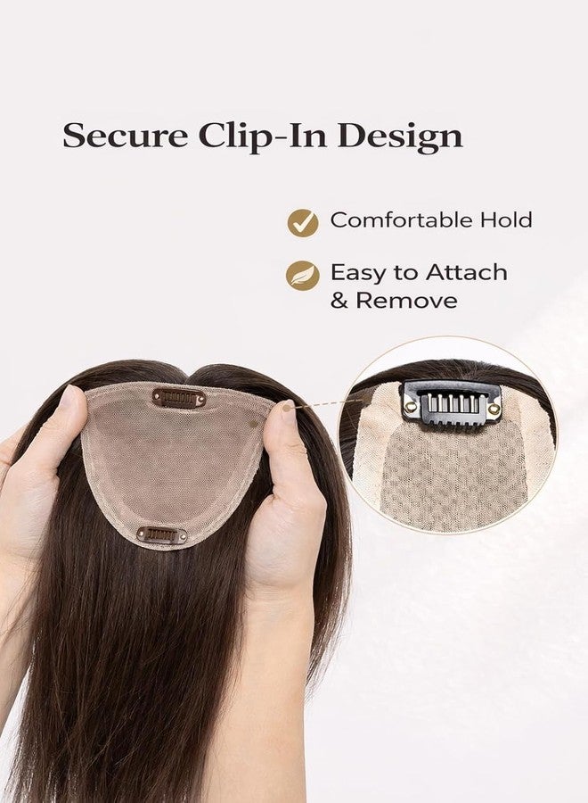 وصلة شعر RichCurls المميزة للشعر الخفيف للنساء - وصلة شعر تغطي فروة الرأس بشكل طبيعي، الحل الأمثل للشعر الخفيف، زيادة كثافة الشعر، قطعة شعر ذات مظهر طبيعي، فرق وسطي بمشبكين - Image 5
