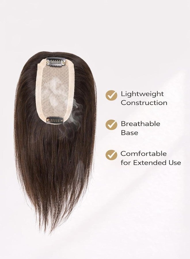 وصلة شعر RichCurls المميزة للشعر الخفيف للنساء - وصلة شعر تغطي فروة الرأس بشكل طبيعي، الحل الأمثل للشعر الخفيف، زيادة كثافة الشعر، قطعة شعر ذات مظهر طبيعي، فرق وسطي بمشبكين - Image 4