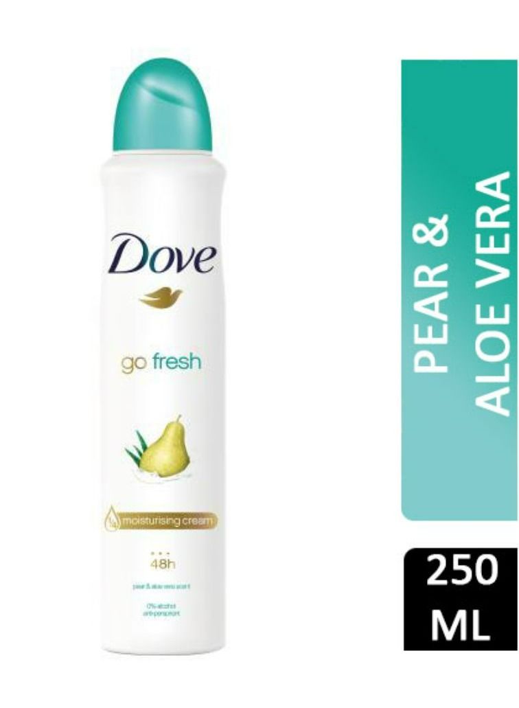 Dove Pear And Aloe Vera Go Fresh Anti-Perspirant Deodorant Spray Clear 250ml