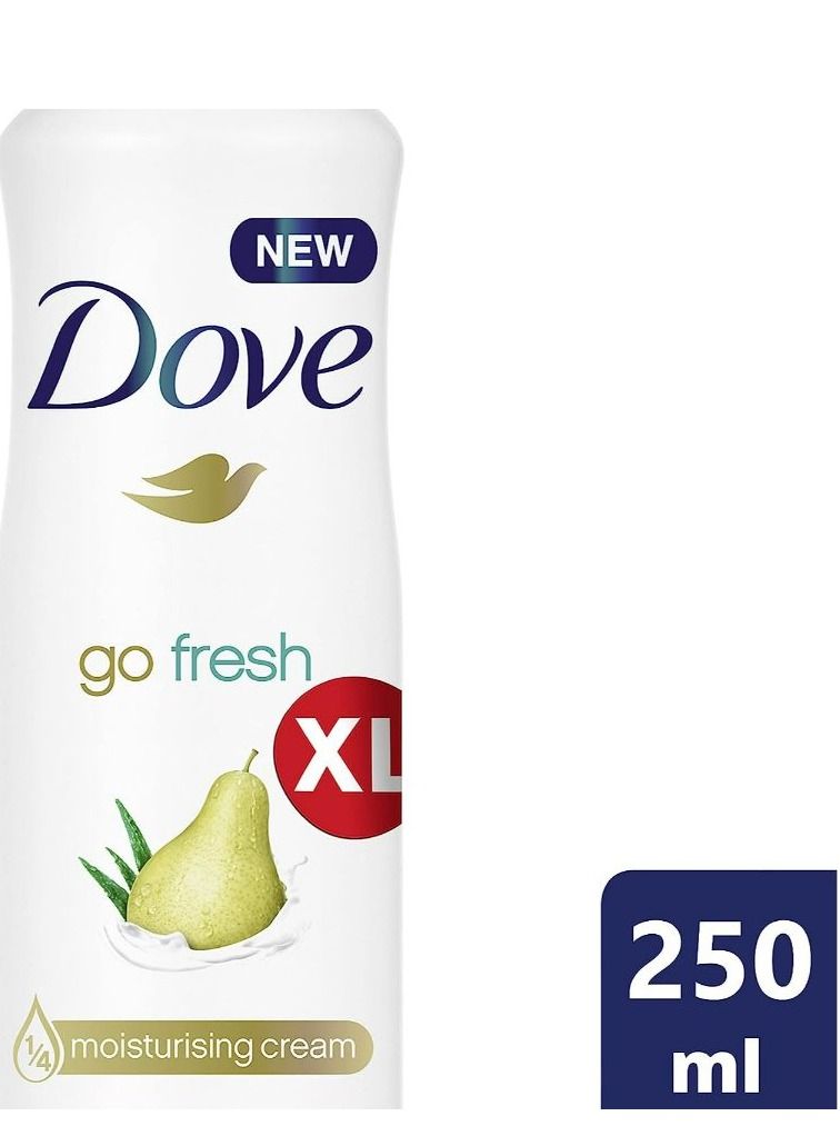 Dove Dove Go Fresh Pear And Aloe Vera Deodorant Spray 250ml - Image 2