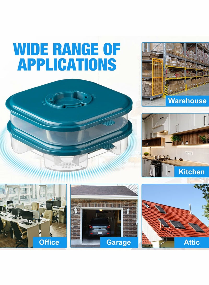 Excefore Roach Killer Indoor Infestation Efficient Cockroach Trap Double Layer Roach Trap Reusable Safe Cockroach Killer for Ants Pet Outdoor Indoor Home (2 Pieces) - Image 2