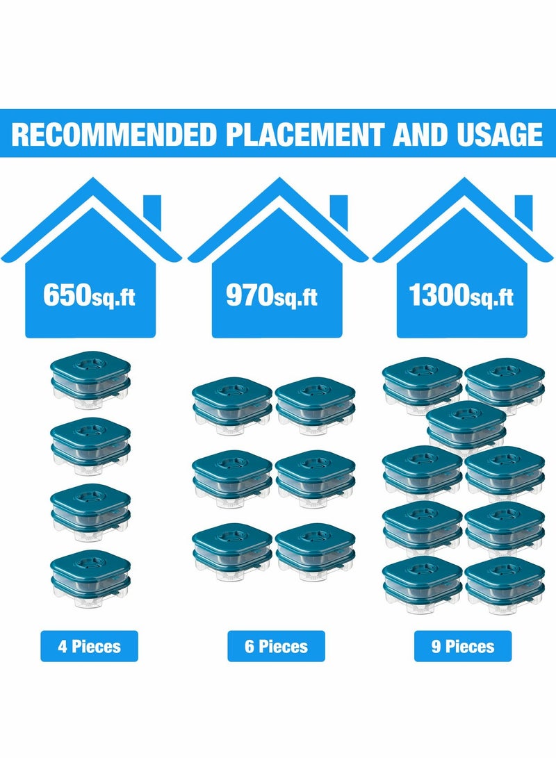 Excefore Roach Killer Indoor Infestation Efficient Cockroach Trap Double Layer Roach Trap Reusable Safe Cockroach Killer for Ants Pet Outdoor Indoor Home (2 Pieces) - Image 4
