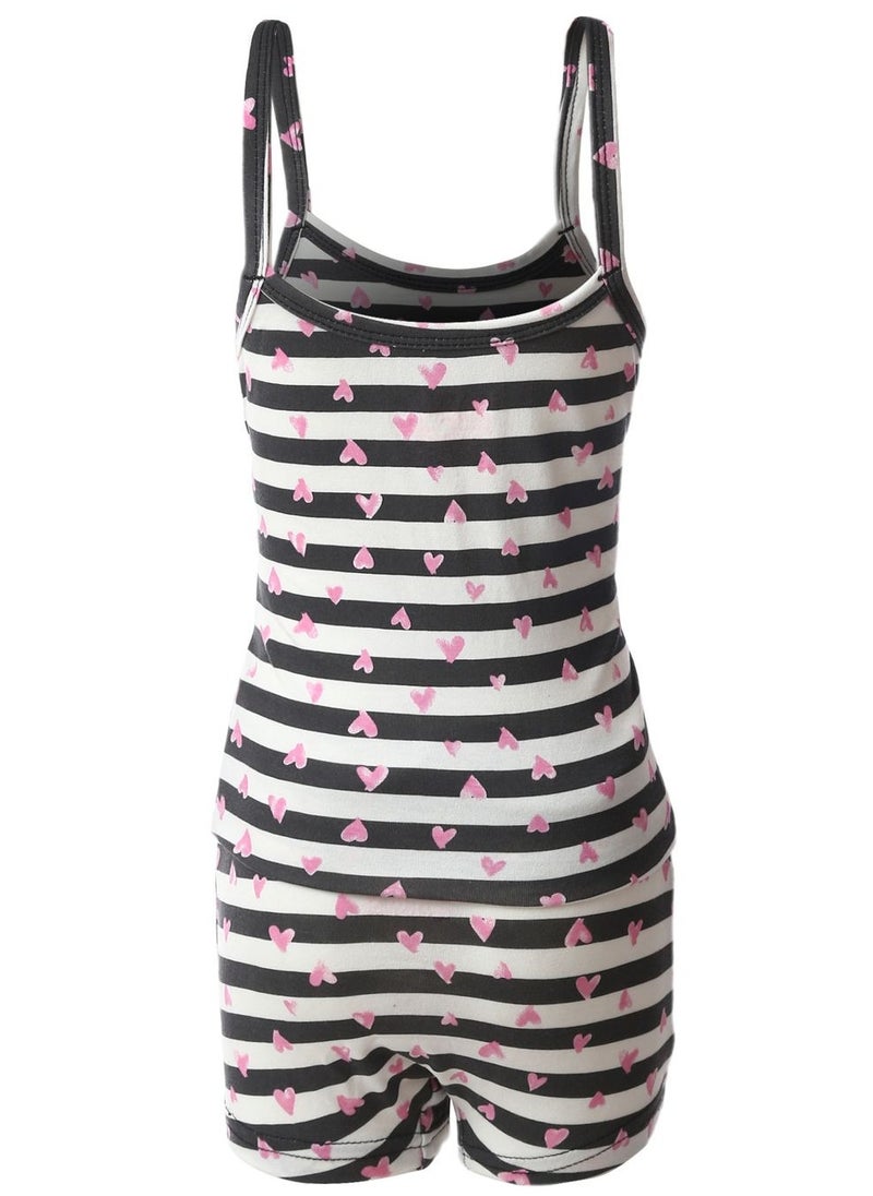 Mesery Mesery Sleeveless Top & Short - For Girls-White  - Image 2
