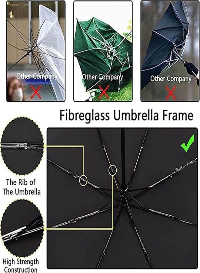 TUPERMAR Sun protection umbrella Windproof Travel Umbrella UV Wind Resistant Compact Folding Portable Backpack umbrella for Car, Purse, Umbrellas for Rain protection for monsoon, summer (1) - Image 5