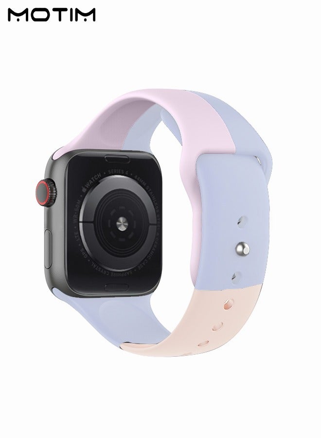 Motim Soft Silicone Sport Band Watch Band 38mm 40mm 41mm S/M Adjustible Waterproof Watch Replacement Strap Wristbands for iWatch SE Series 8/7/6/5/4/3/2/1/SE  - Image 2