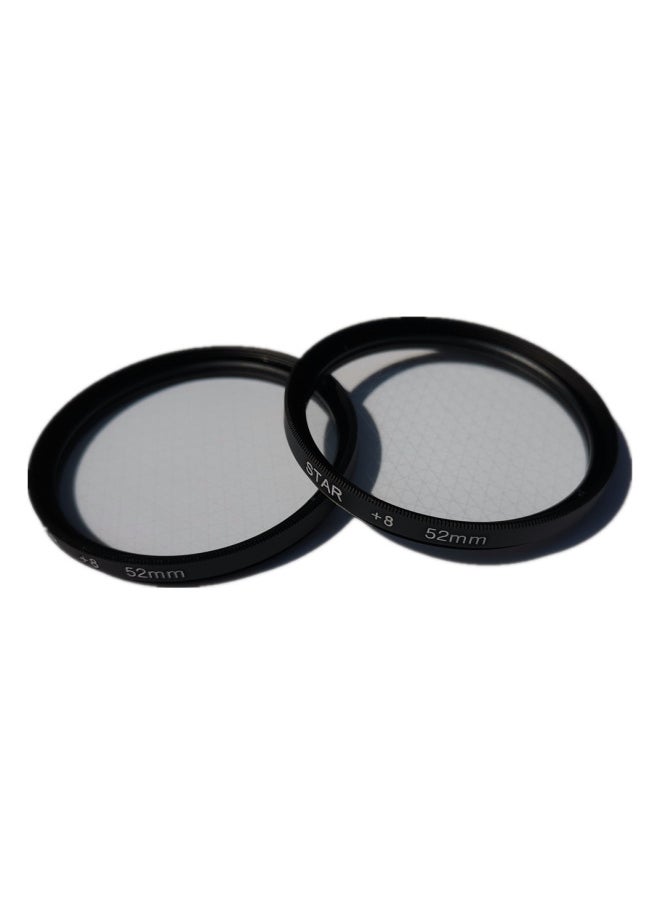 52mm Mobile Phone +8 Starlight Mirror Clip Polarizer CPL Photography Filter Polarization Filter Remove Reflective Increase Full-Color:52mm Polarizer + Clip