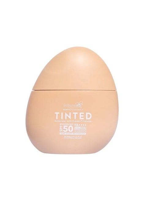 Tinted Sunscreen with Orgasol Caresse SPF 50