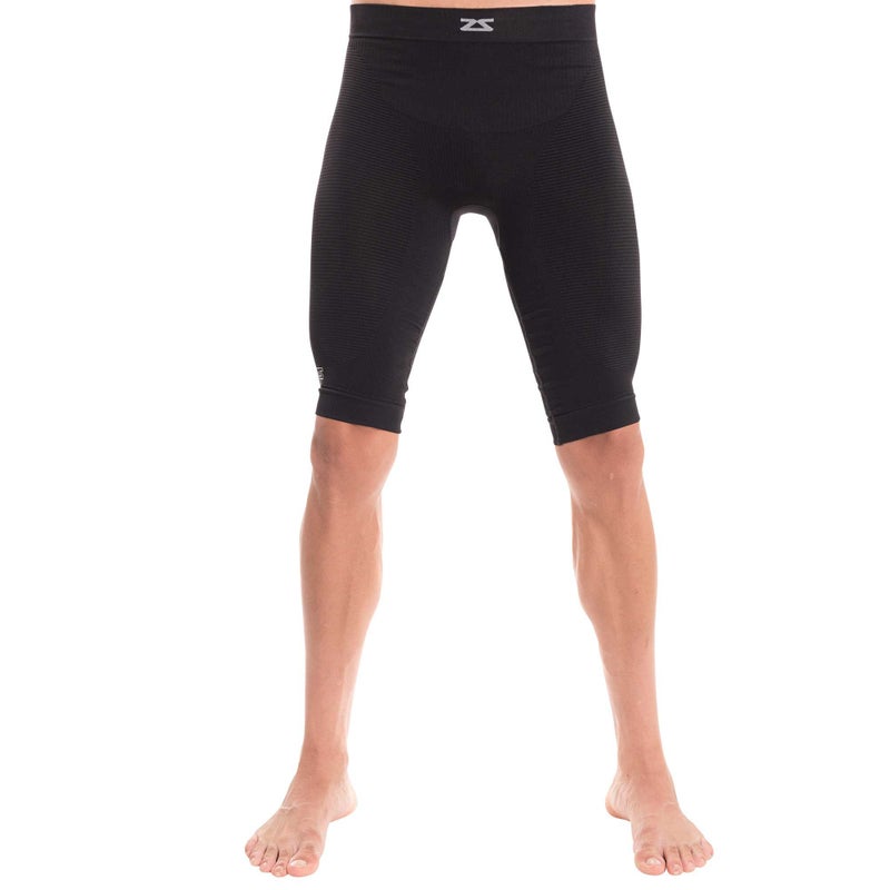 Zensah Recovery Compression Short - Hamstring Support, Compression Shorts for Running, Athletic Compression Short, Black, Small/Medium - Image 1