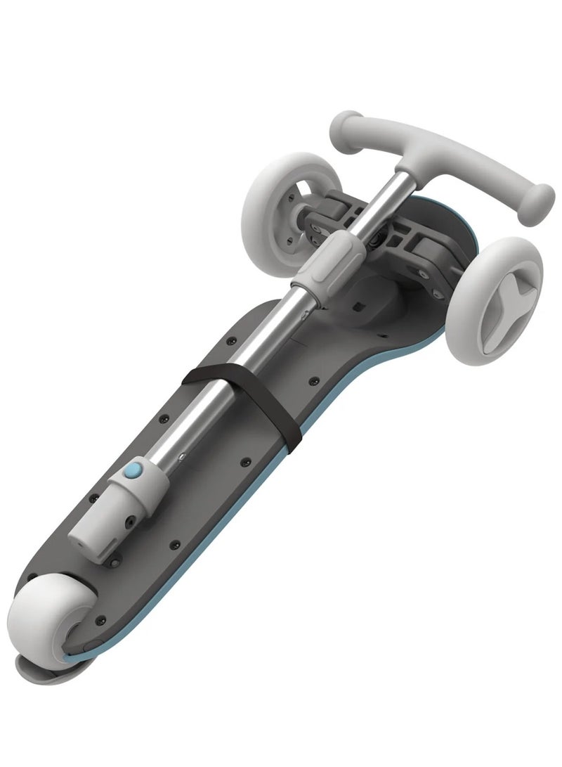 Mitu Kids 3 Wheels Kick Scooter Tricycle Multiple Security Protection For Children 3 To 6 Years Old with Flashing Wheels- Blue - Image 2