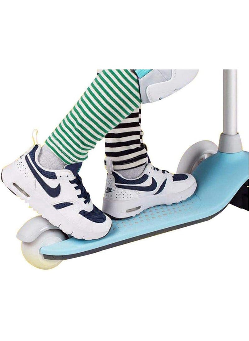 Mitu Kids 3 Wheels Kick Scooter Tricycle Multiple Security Protection For Children 3 To 6 Years Old with Flashing Wheels- Blue - Image 3