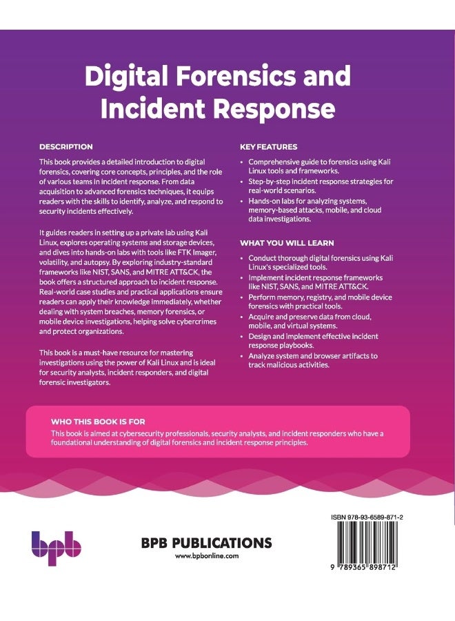 Digital Forensics and Incident Response: A practical guide to using Kali Linux for cyber investigations (English Edition) - Image 2