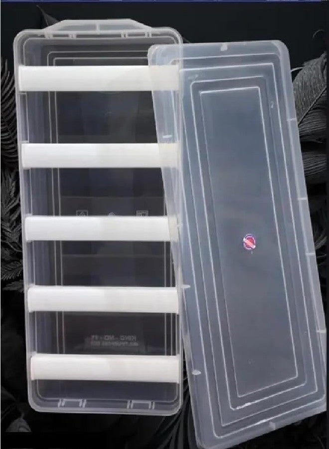 Ewings Stylish 5 rod Bangle Box Chudi Set Organizer Jewelery Storage Display Box for Bangles For Women and Girls, Plastic, White (Mdium) - Image 1