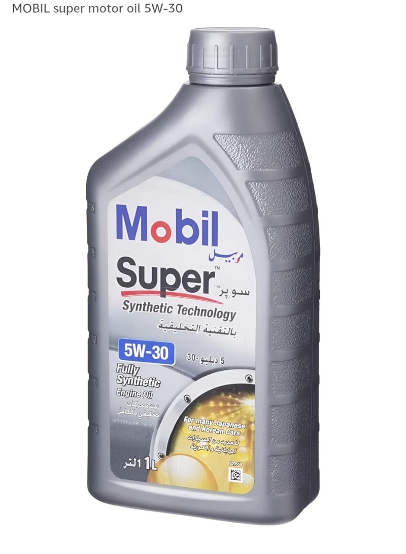 Mobil Super Synthetic 5W-30 Fully Synthetic Engine Oil | Advanced Protection & Optimal Performance 12L - Image 1