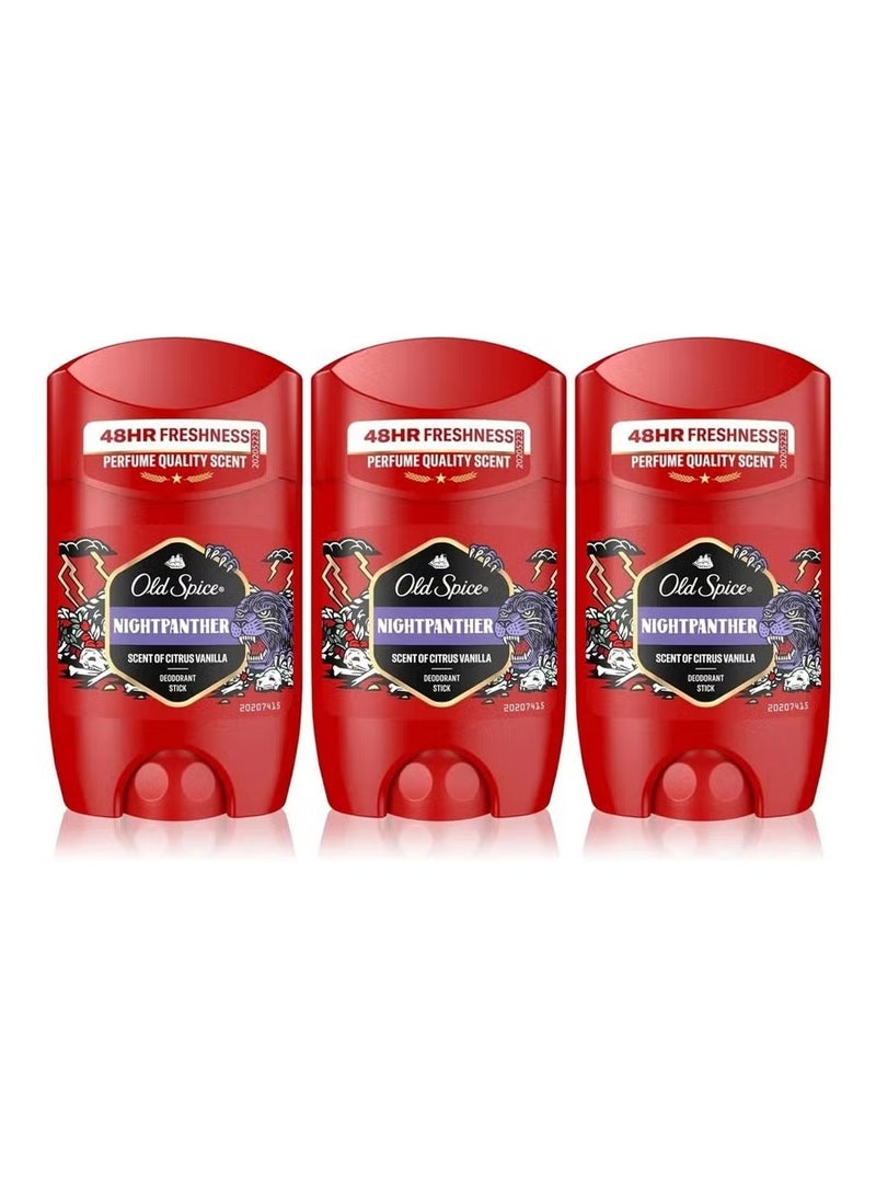 أولد سبايس نايت بانثر مزيل العرق عصا للرجال حزمة من 3