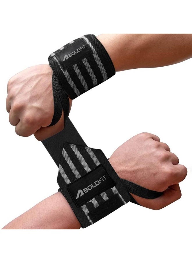 BOLDFIT BOLDFIT Wrist Supporter for Gym Wrist Bands for Pain Wrist Wrap Boys Girls Wrist Support  (Grey)  - Image 1