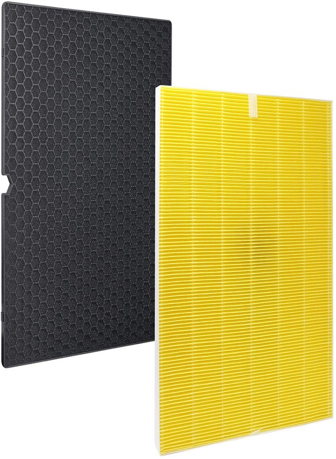 Fette Filter Winix C555 Compatible Premium H13 True HEPA Filter - Includes 1 HEPA Filter + 1 Washable Activated Carbon Filter - Image 1
