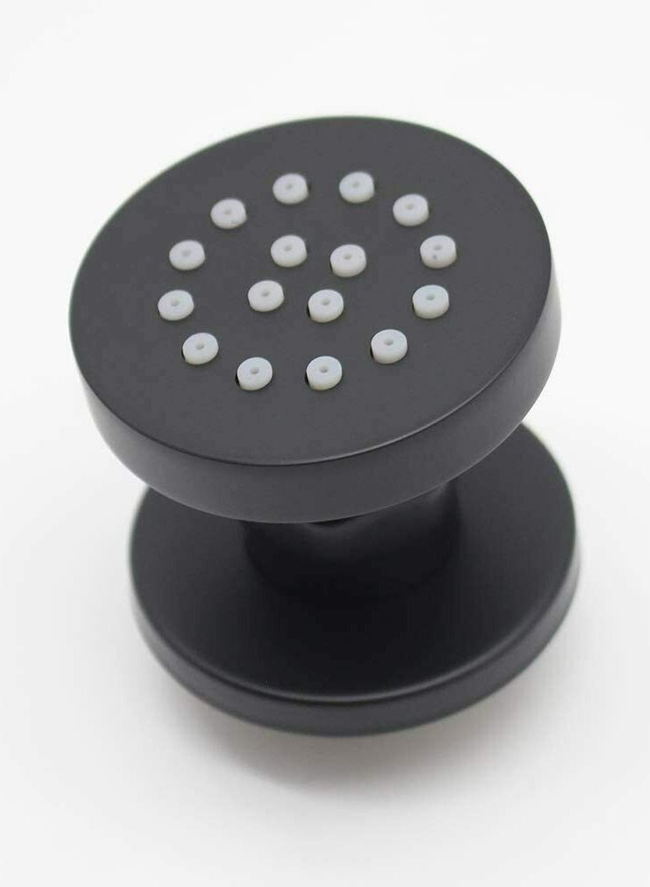 OR OR  ARJ008 Brass Body Shower Rainfall Shower Body Jets 2 Inch- BLACK - Image 2