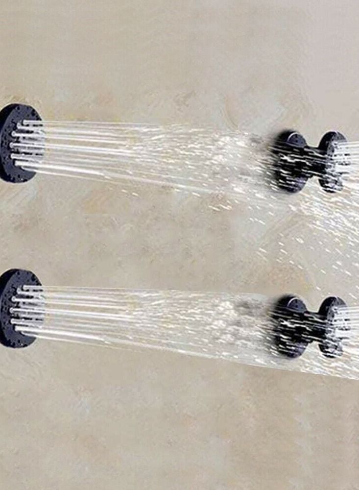 OR OR  ARJ008 Brass Body Shower Rainfall Shower Body Jets 2 Inch- BLACK - Image 3