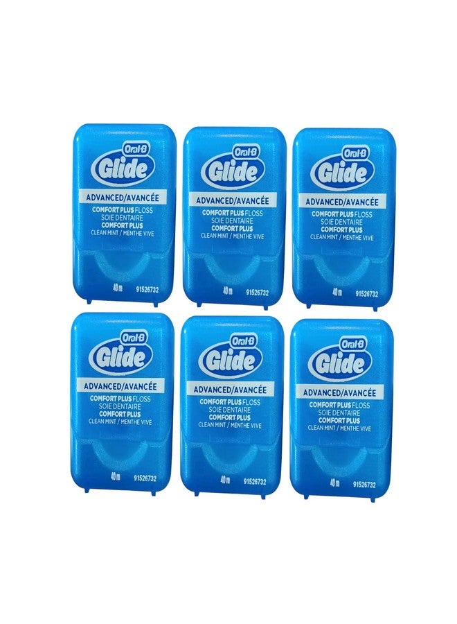 Oral-B Glide Advanced Comfort Plus Floss, 6 Count 40 m Each, Total 240 m or 262.5 Yard - Image 1