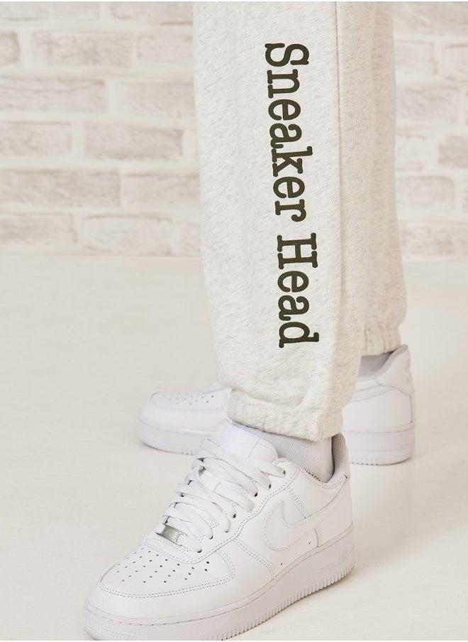 Styli - Relaxed Fit Jogger with Bottom Hem Print - Image 1