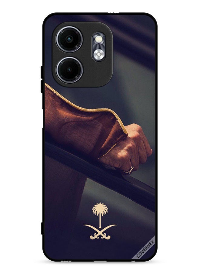 Covernex Infinix Smart 9 4G Protective Case Cover Hand & Saudi Arabia National Sign  - Image 1