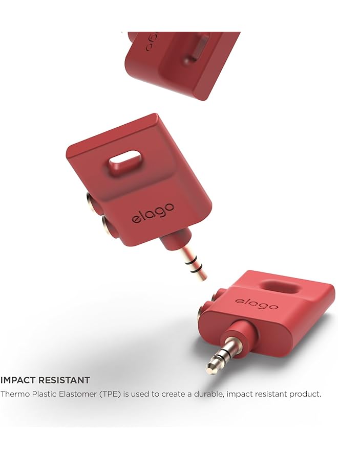 Elago Keyring Headphone Splitter Italian Rose - Image 4