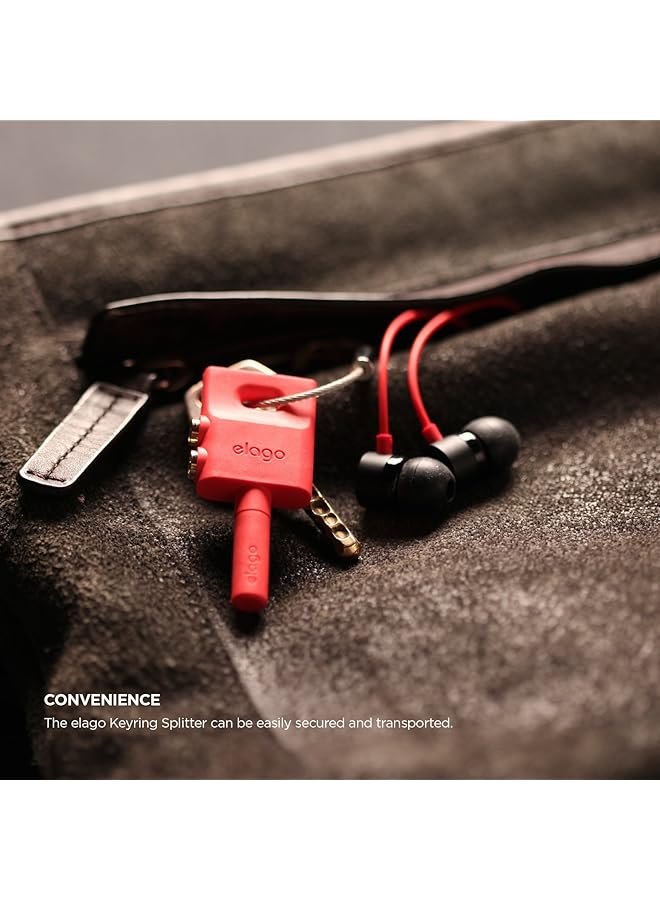 Elago Keyring Headphone Splitter Italian Rose - Image 5