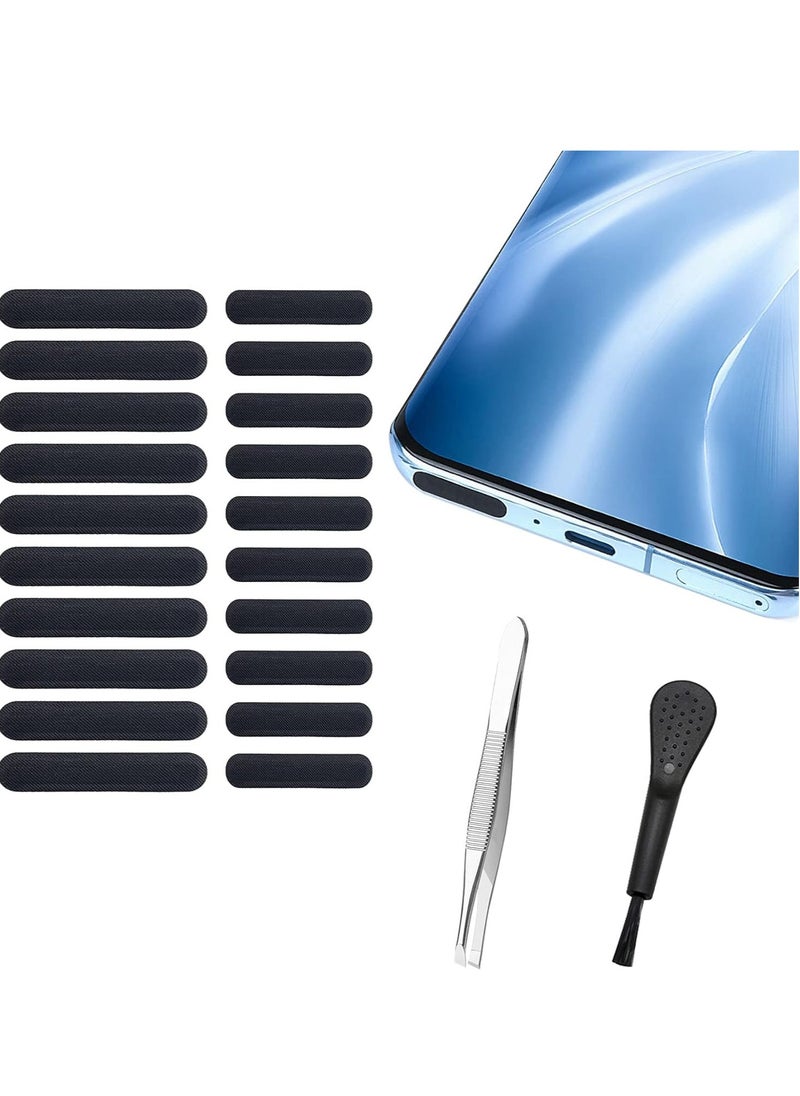 Generic Mobile Phone Speaker Dustproof Mesh Stickers with Adhesive Protection, Anti-Dust Net Accessories, Includes Cleaning Brush and Tweezers  - Image 5