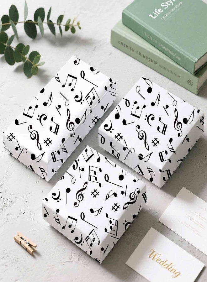 MUNILAIL 100 Sheets Music Notes Tissue Paper 14 x 20 Inches Musical Themed Tissue Paper for Gift Bags Bulk Wrapping Papers for Birthday Gift Packing Crafts - Image 2