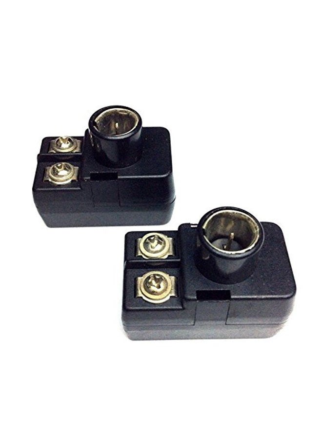CESS F-Type Balun 300-75 ohm TV Connector Antenna Matching Transformer - F 300/75 ohm Plug (2 Pack) - Image 5
