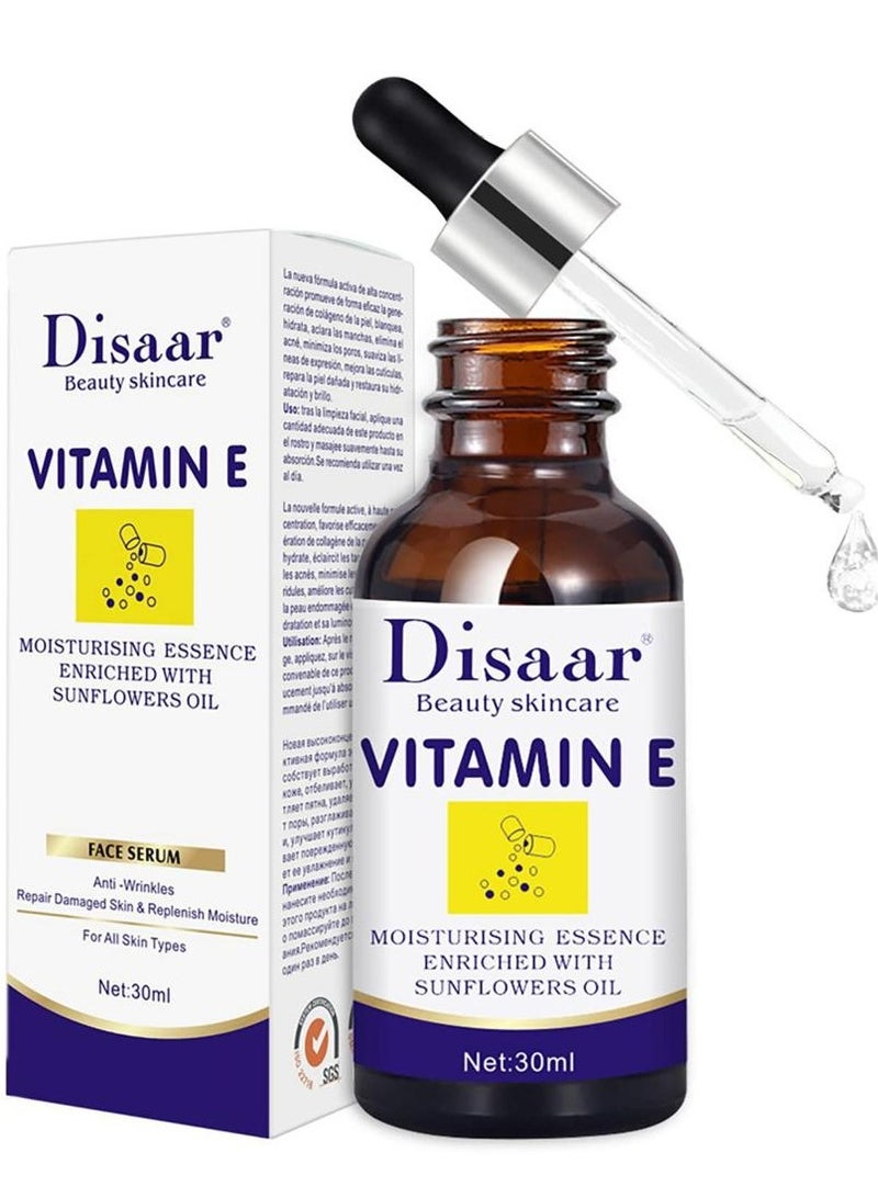 ديسار مصل وجه فيتامين E سيروم مرطب زيت عباد الشمس مضاد للتجاعيد إصلاح البشرة تجديد 30 مل