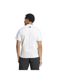 Adidas Adidas U Ksa Tee White Training T-Shirts For Unisex Xs  - Image 5