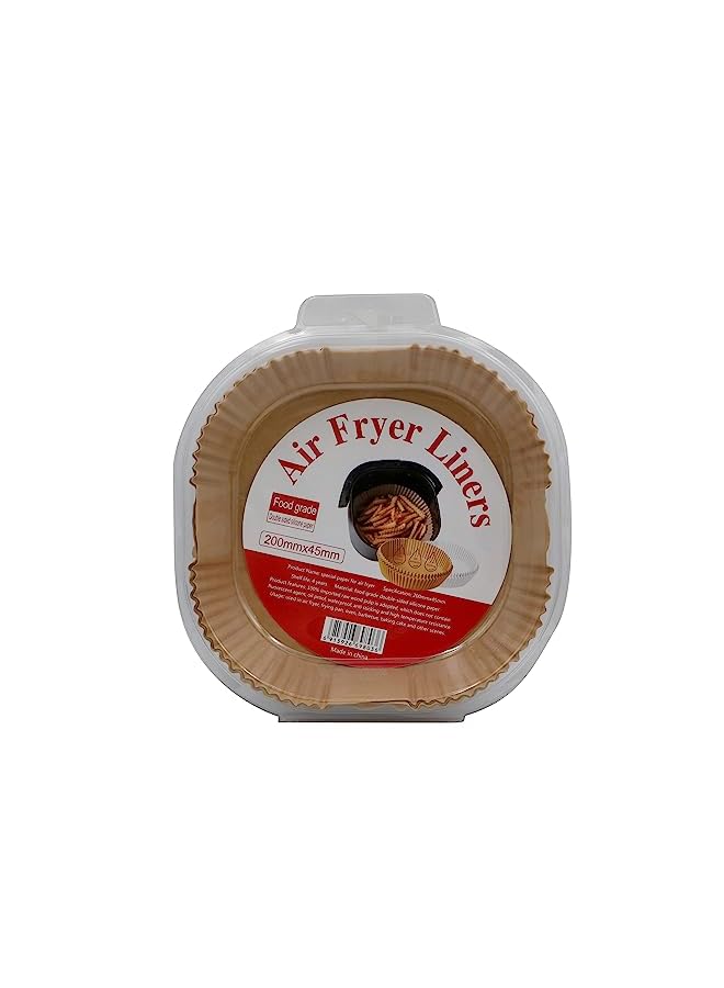 Reko pcs Baking Paper for Hot Air Fryers, Pack of 200 Airfryer Baking Paper 20 cm Non-Stick Oil Resistant Waterproof Air Fryer Disposable Parchment Paper for Hot Air Fryer... - Image 5