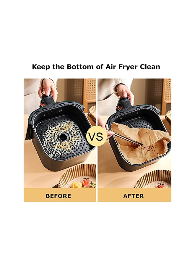 Reko pcs Baking Paper for Hot Air Fryers, Pack of 200 Airfryer Baking Paper 20 cm Non-Stick Oil Resistant Waterproof Air Fryer Disposable Parchment Paper for Hot Air Fryer... - Image 3