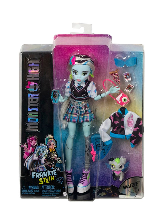 MONSTER HIGH Monster High Frankie Stein Doll With Pet And Accessories - Image 1