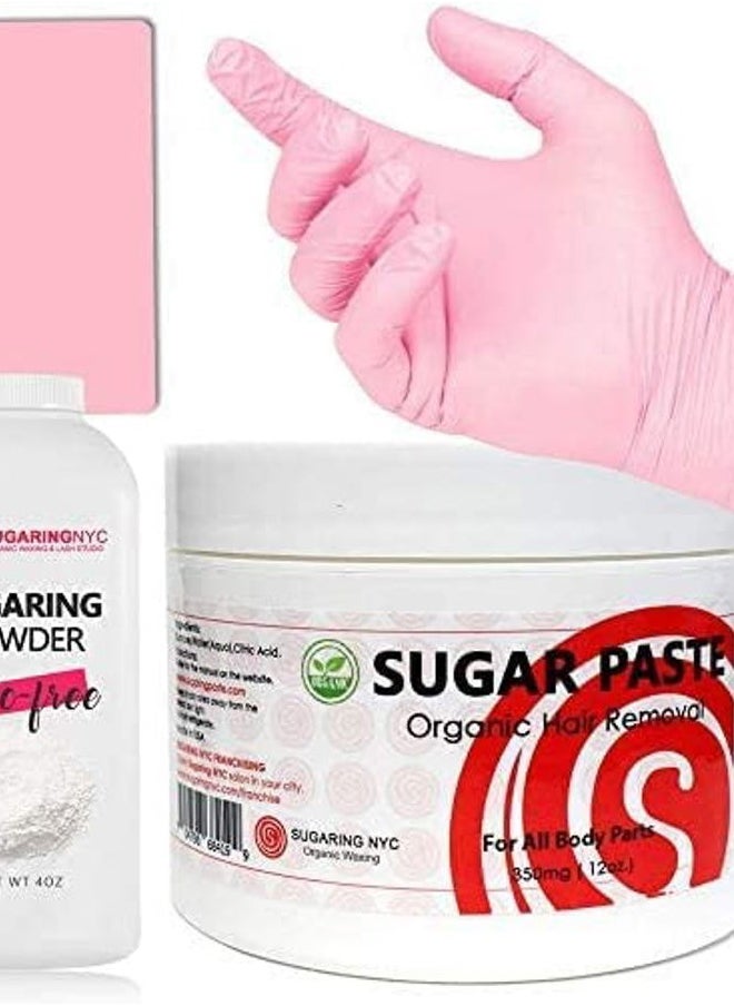Sugaring - Bikini Sugaring Brazilian hair removal Package with Paste, Drying Powder, Applicator, Gloves by Sugaring NYC - Image 1