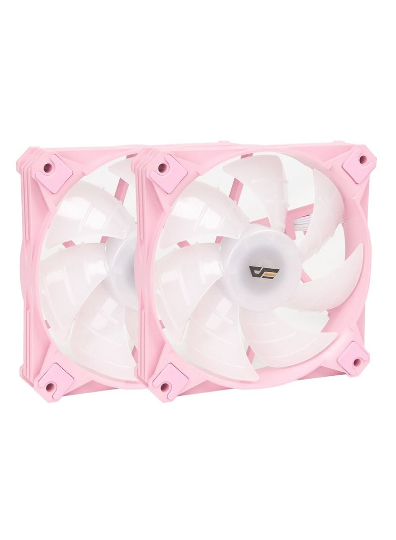 دارك فلاش DarkFlash Twister DX240 مبرد وحدة المعالجة المركزية السائل، أداء عالٍ، هيكل من الألومنيوم، ضوضاء منخفضة، متوافق مع INTEL 17xx وAMD AM4، 40,000 ساعة MTTF، وردي - Image 3