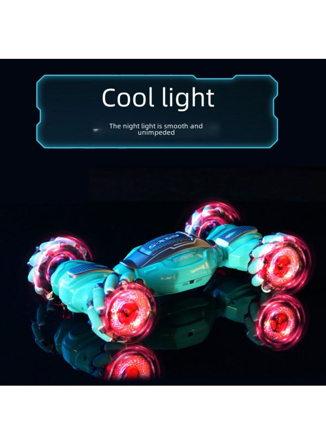 Loquat Chengde Remote Control Car 011 Light Music Charging Electric Deformation Car Children Drift Stunt Cross-country Toy Twist Car-Color:Mai Lun Tian Orange Remote Control Body Sensation Dual Control Edi - Image 5