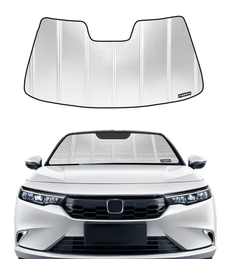 غطاء شمس للزجاج الأمامي من Pigenius لسيارة هوندا أكورد سيدان 2018-2022 فيلم ألومنيوم عاكس غطاء شمس BLAZBLOCK