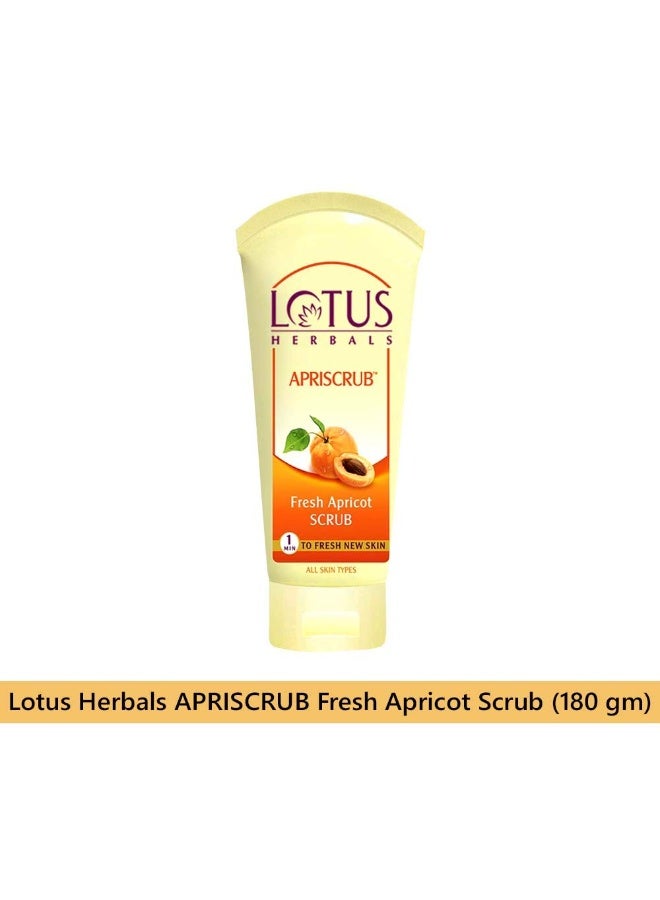 لوتس هيربالز أبريسكرب مقشر المشمش الطازج | مقشر طبيعي للوجه | خالٍ من المواد الكيميائية | لجميع أنواع البشرة | 180 جم - Image 2