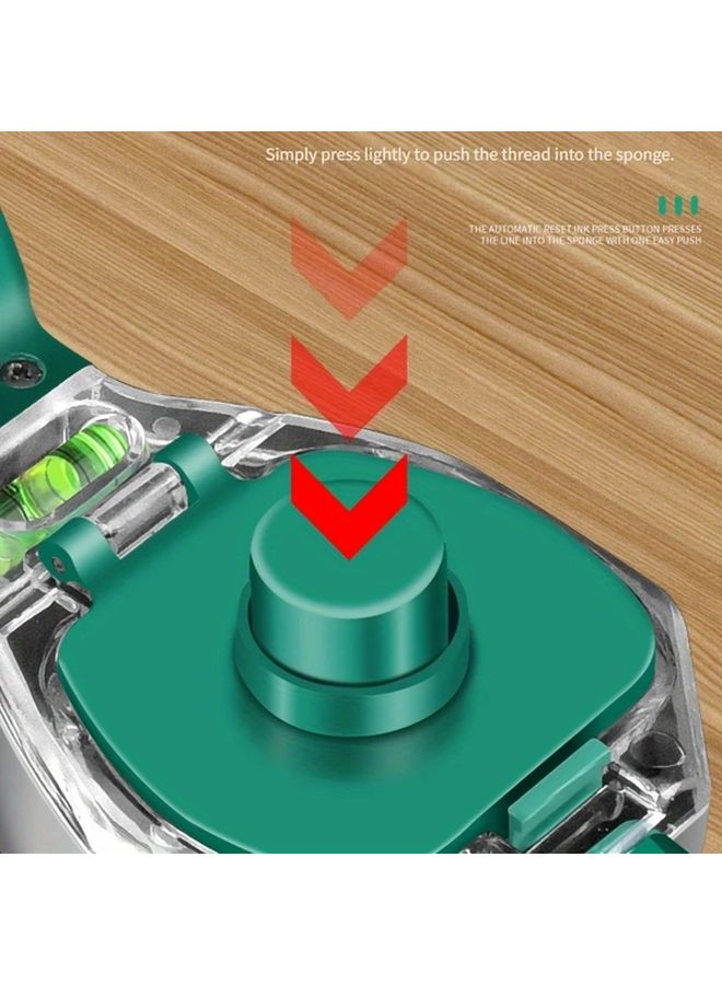 Dark Green Automatic Rewinding Ink Marking Tool For Construction Site And Woodworking - Image 5