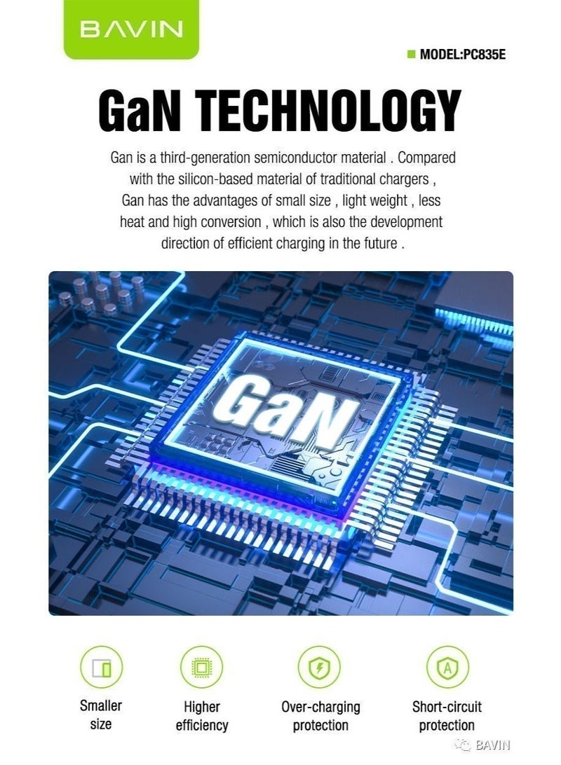 BAVIN Super Quick Charger GaN QC+PD 65W - Image 5