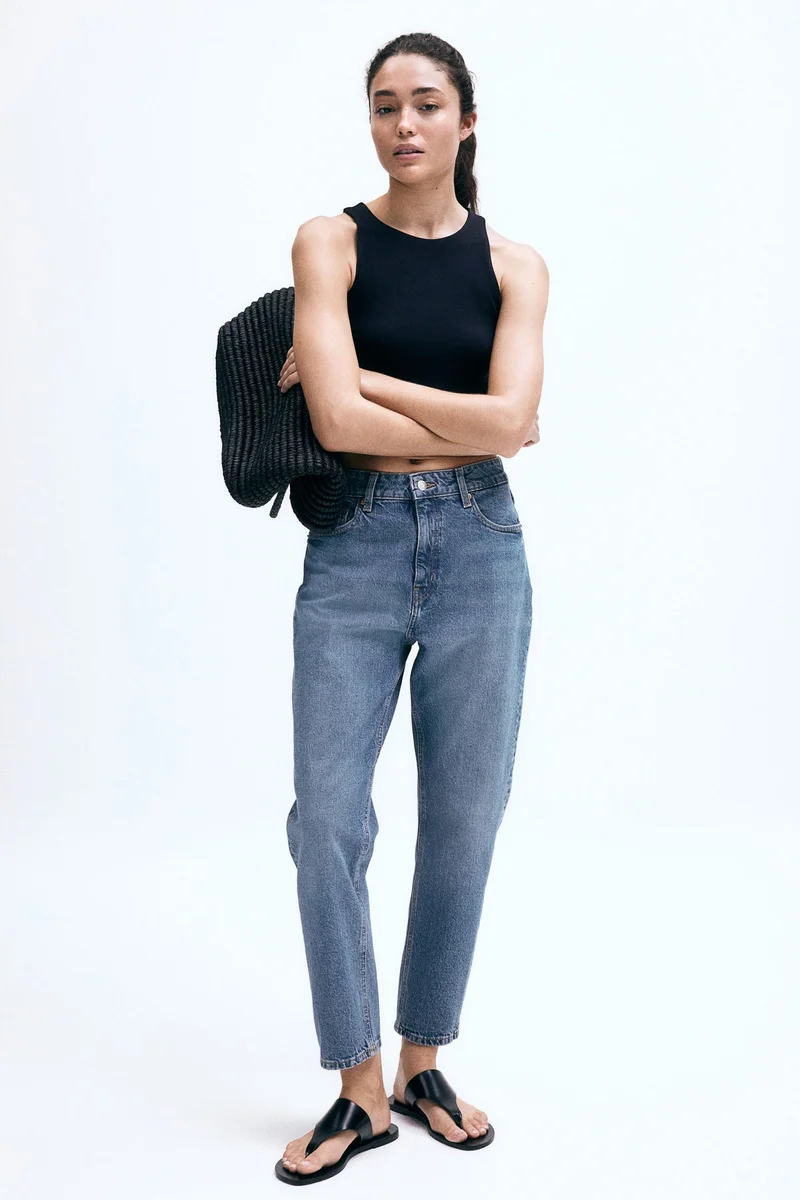 اتش اند ام Slim Mom High Ankle Jeans
